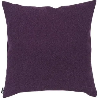 Dekokissen H.O.C.K. "Livigno", lila (lila, unifarben), B:50cm H:10cm L:50cm, Baumwolle, Dekokissen_Sitzkissen_Kissenhüllen, Dekokissen, mit Wollhaptik, Kissenhülle mit Füllung, 1 Stück