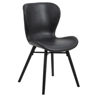 Actona Batilda -A1 Esszimmerstuhl Rubberwood/Leder look