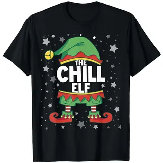 Chill Elf T-Shirt für die Familie, Weihnachten, Weihnachtselfe T-Shirt