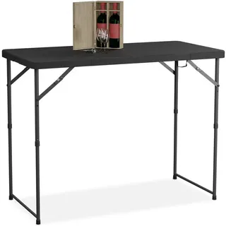 Relaxdays Gartentisch klappbar 120 x 60 x 74 cm Schwarz