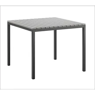 Exklusiver Grauer Gartentisch Designer Ferienhaus Tisch Edle Tische