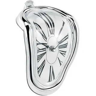 St. Leonhard Regal Uhren modern: Originelle Regal-Uhr mit kunstvollem Surrealismus-Design (Verlaufende, Dali, Watch)