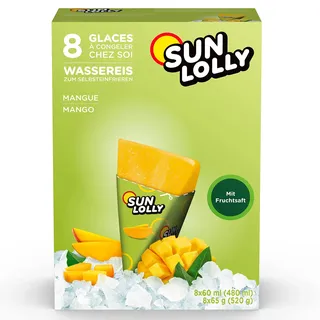 Sun Lolly Wassereis Mango (8 x 60ml) grün