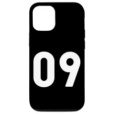 Hülle für iPhone 15 Nummer 09 | Nummer neun | Nummer 9 (Vorder- und Rückseite)