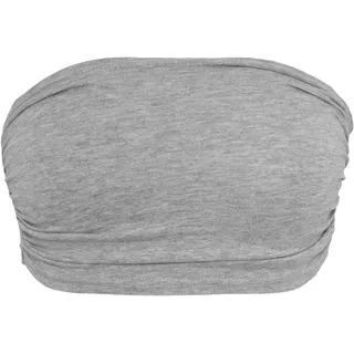 Urban Classics Damen Ladies Bandeau Top Bandeau Top,, per pack Grau (grey 00111), Small(Herstellergröße: S)