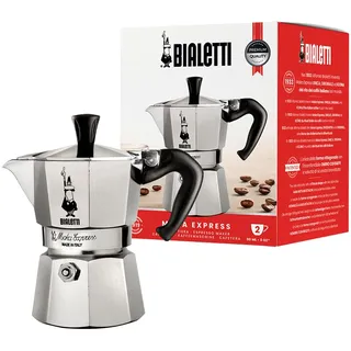 Bialetti Moka Express 0,09 l 2 Tassen Silber
