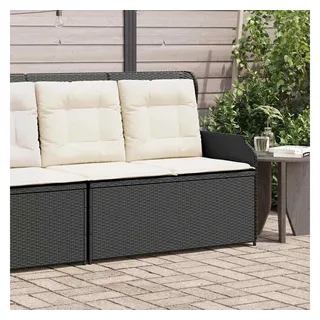 vidaXL Gartenbank Verstellbar 368937 110 x 60 x 85 cm Schwarz