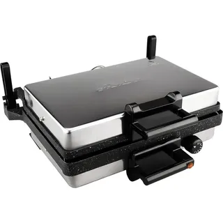 Multigrill 2000W Kontaktgrill mit Granitpfanne, Toaster & Kasserolle Antihaft