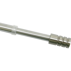 Bild Vitragenstange Zylinder 1-läufig Ø 10 mm 60 - 85 cm edelstahl-optik