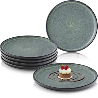 sänger Dessertteller grün Stein, 6-teilig, Rund, kratzfest, Essen | Trinken, Geschirr, Teller