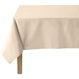 Coucke 3152192181511 Uni Tischdecke, Baumwolle, quadratisch 180 X 180 cm, Baumwolle, Sand, 180 x 180 x 0,03 cm