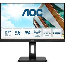 AOC U27P2 (3840 x 2160 Pixel, 27"), Monitor, Schwarz