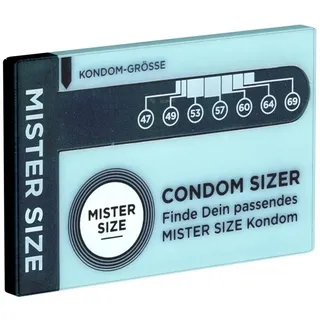 MISTER SIZE Condom Sizer deutsch - Bestimme jetzt deine Kondomgröße