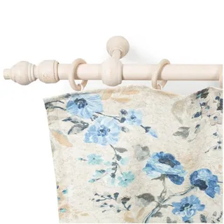 SN DECO GROUP Gardinenstange »Filigrano« 1 läufig-läufig Fixmaß 28 mm, Holz, verschiedene Längen und Farben, Komplettset, weiß