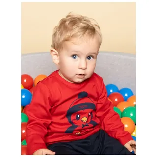 Trigema Sweatshirt »TRIGEMA Langarmshirt mit süßem Pinguin-Print«, braun