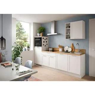 MID.YOU Küchenblock 260 cm Weiß