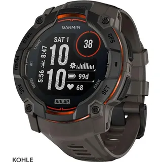 Garmin Instinct 3 Solar 50 mm Schwarz / Kohle
