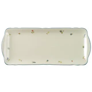 Seltmann Weiden Servierplatte , Creme , Keramik , rechteckig , Geschirr, Tischkultur & Serviergeschirr, Servierplatten