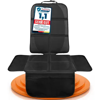 LIONSTRONG® Kindersitzunterlage - Sitzschoner [ISOFIX GEEIGNET] - schwarz