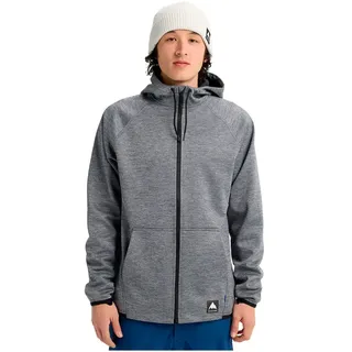 Burton Crown Weatherproof Fleece Mit Durchgehendem Reißverschluss - True Black Heather - S
