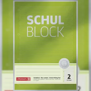 Brunnen Brunnen, Schreibblock Premium DIN A4 liniert Lineatur 2. Schuljahr, 1 St.