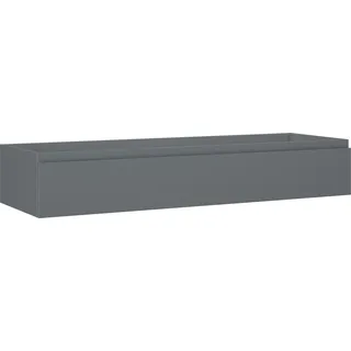 Mexen Orio Badezimmerschrank für Waschbecken 140 cm, 1 Schublade, Graphit Matt - 91A10-14023-1-BF66 - Grau