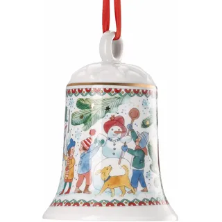 Hutschenreuther Weihnachten Sammelkollektion 2025 Porzellanglocke Weihnachtsspiele Weihnachtsglocke, 12 cm