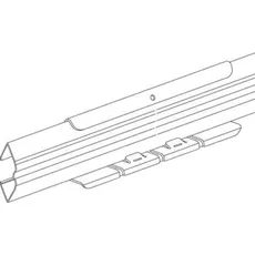 Schneider Electric WIBE GROUP Leitermontage 21 schraubenlos Höhe 55 mm, Länge 300 mm Zur Montage von Kabelleitern Zink+, Serverschrank Zubehör