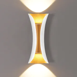 KAWELL 20W Kreativ Modern Wandleuchte LED Wandlampe Wasserdicht IP65 Aluminium LED Wandbeleuchtung Innen Außen für Badezimmer Schlafzimmer Treppen Eingang Flur Korridor Wohnzimmer