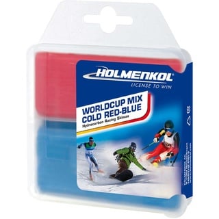 Holmenkol Worldcup Mix cold rot/blau 2x35g Wachs