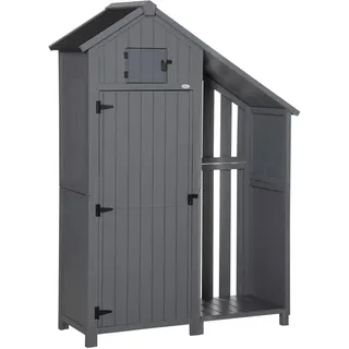 Outsunny Geräteschrank 0,52 x 0,52 m Grau