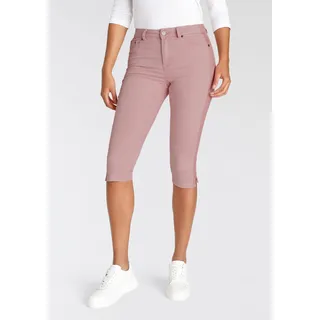 Arizona Caprijeans »Ultra Stretch«, extraenge Passform, knieumspielende Länge, hohe Leibhöhe, rosa