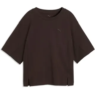 Puma Her Relaxed T-Shirt Chocolate Fondue S