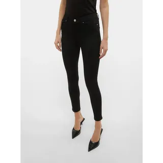 Vero Moda Damen VMFLASH MR Skinny Jeans LI140 GA NOOS Hose, Black, S / 32L