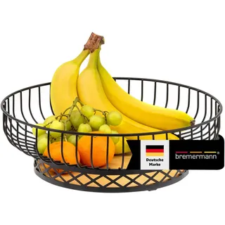 bremermann Obstschale, schwarz , Metall , 10.5 cm , Geschirr, Schalen & Schüsseln, Obstschalen