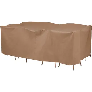 Duck Covers Essential rechteckige/ovale Gartentisch & Stuhl Abdeckung, Latte, 276 cm x 213 cm x 81 cm