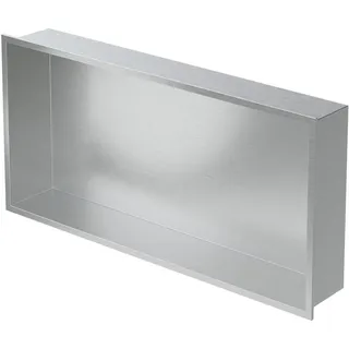 LuxeBath Duschnische Silber 60/30 cm , Silberfarben , Metall , Rechteckig , 60x30x10 cm , Badezimmer, Baden & Duschen, Duschregale & Duschablagen