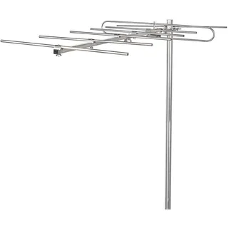 Nedis - TV Antenne - Max. 13dB Verstärkung - VHF: 174-230 MHz - 50km Reichweite - für Draußen