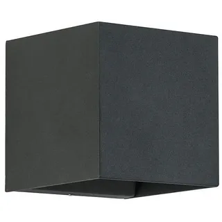 Brumberg LED-Wandanbauleuchte 230 V AC, 50 Hz, 10 W, 3.000 K, schwarz struktur, IP54,