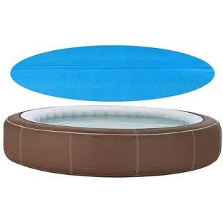 [en.casa] Ferrarno Solar Poolabdeckung blau ⌀457 cm