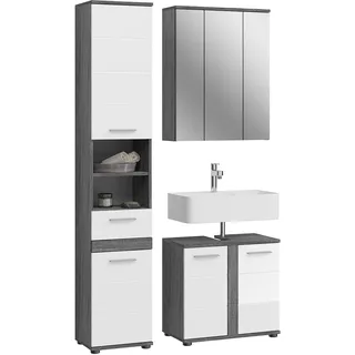 xonox.home Blake 3-tlg. Weiß Hochglanz