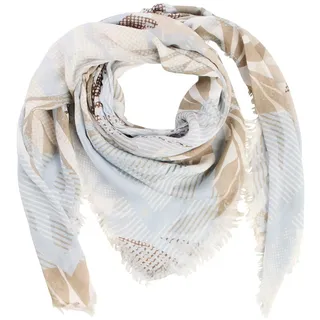camel active Damen Schal mit Print Hellblau, womenswear-OS