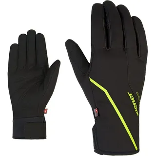 Ziener ULTIMO Langlauf/Nordic/Crosscountry-Handschuhe | Primaloft Winddicht Soft-Shell, black.lime, 6