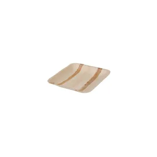 Greenbox Palmblatt Teller quadratisch 15 cm 25 St.
