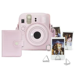 FUJIFILM instax mini 13™ Zubehörset, Accessory-Kit, inkl. Kameratasche, Mini-Album und Fotoclips, Candy Pink