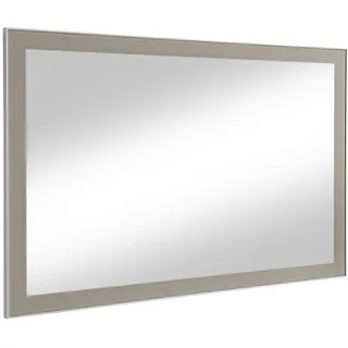 Novel Wandspiegel , Taupe , Glas , rechteckig , 120x77x5 cm , senkrecht und waagrecht montierbar, in verschiedenen Größen erhältlich , Spiegel, Wandspiegel