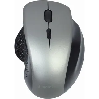 gembird Maus OPT WIRELESS 6 Tasten USB Nano-Empf. schw./grey - Schwarz, Silber