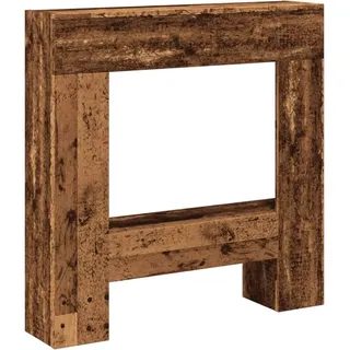 vidaXL Kaminumrandung Altholz-Optik 81x18x82 cm Holzwerkstoff
