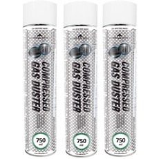 Druckluftspray 3X AABCOOLING Home&Office Gas Duster 750ml K2, Druckluftreiniger, Reinigung,Press-Luft Pressluft, Kamera, Foto, Elektronik, Spray, PC Reiniger