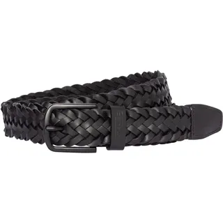 camel active Herren Flechtgürtel aus Leder Dunkelgrau, menswear-XL